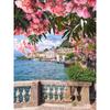 Floral Landscape 5D DIY Diamond Painting Kit City Street Scene Diamond Embroidery Painting Full Drills Mosaic Home Decor Gifts