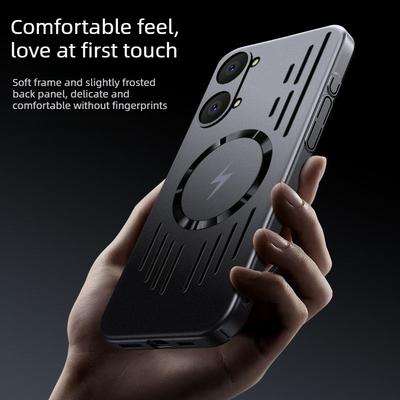 Luxus Wärmeableitung Handyhülle für Xiaomi Poco X8 Pro Max X8 Pro für Magsafe Magnetische Kabellose Lade Schutzhülle