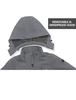 Little Donkey Andy Softshell Ski Outdoor Jas met Fleece Carbon Maat 3XL Herenjas, Voering, Met Capuchon, Winter, Grijs,