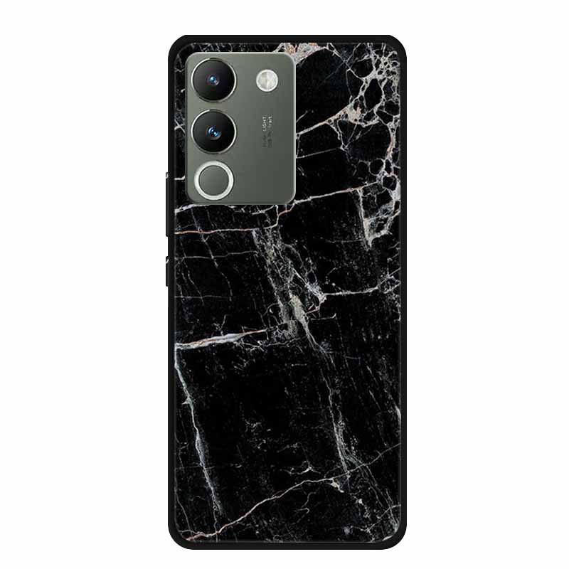 For Vivo V30 Lite 5G Case 6.67" Soft Silicone Marble TPU Phone Bag for vivo V30 Lite 5g V2314 Covers Luxury Protector V30Lite