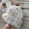 Autumn and Winter Women's Knitted Hat Thickened Woolen Hat  Warm and Fashionable  Colorful Buttons  Fur Yarn Cute and Versatile