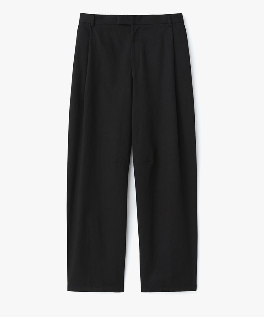 Le Mad Single-Pleat Banding Trousers - Black