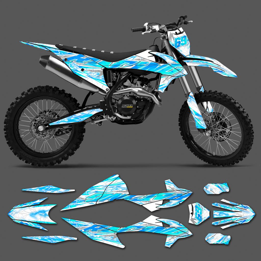 PowerZone Für KTM EXC EXC-F 2020 2021 2022 2023 150 200 250 300 350 450 500 Grafiken Aufkleber Für 2019-2022 SX SXF 0223