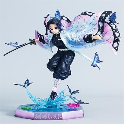23cm Hot Demon Slayer Anime Figure Kochou Shinobu Perimeter Pvc Model Statue Desktop Decoration Ornaments Christmas Gifts Toys