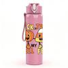1PC Pumpkin Trick Treat Cartoon 750ml Color Plastic Sports Water Bottle Leakproof Flip Straw Lid Suitable for Sports Office Home Use