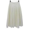 THE ROW Beautiful Pleated Skirt for Women, White, 0 4958-W1749 skirt 0 whiteUsed