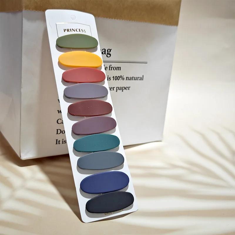 

10 шт./компл. заколка для волос Pinkycolor для маленьких девочек, заколка для волос, повязка на голову, прямоугольная, овальная, квадратная, детские заколки, аксессуары