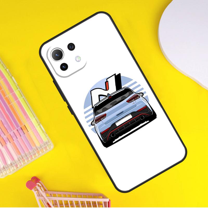Blue Car I30N Cover For Xiaomi 14 13 Ultra 11T 12T 13T 14T Pro POCO X7 Pro X3 X5 F3 F5 F6 M6 X6 Pro Case