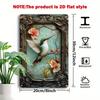 Vintage Hummingbird Floral Aluminum Metal Wall Art xin pc Home Decor