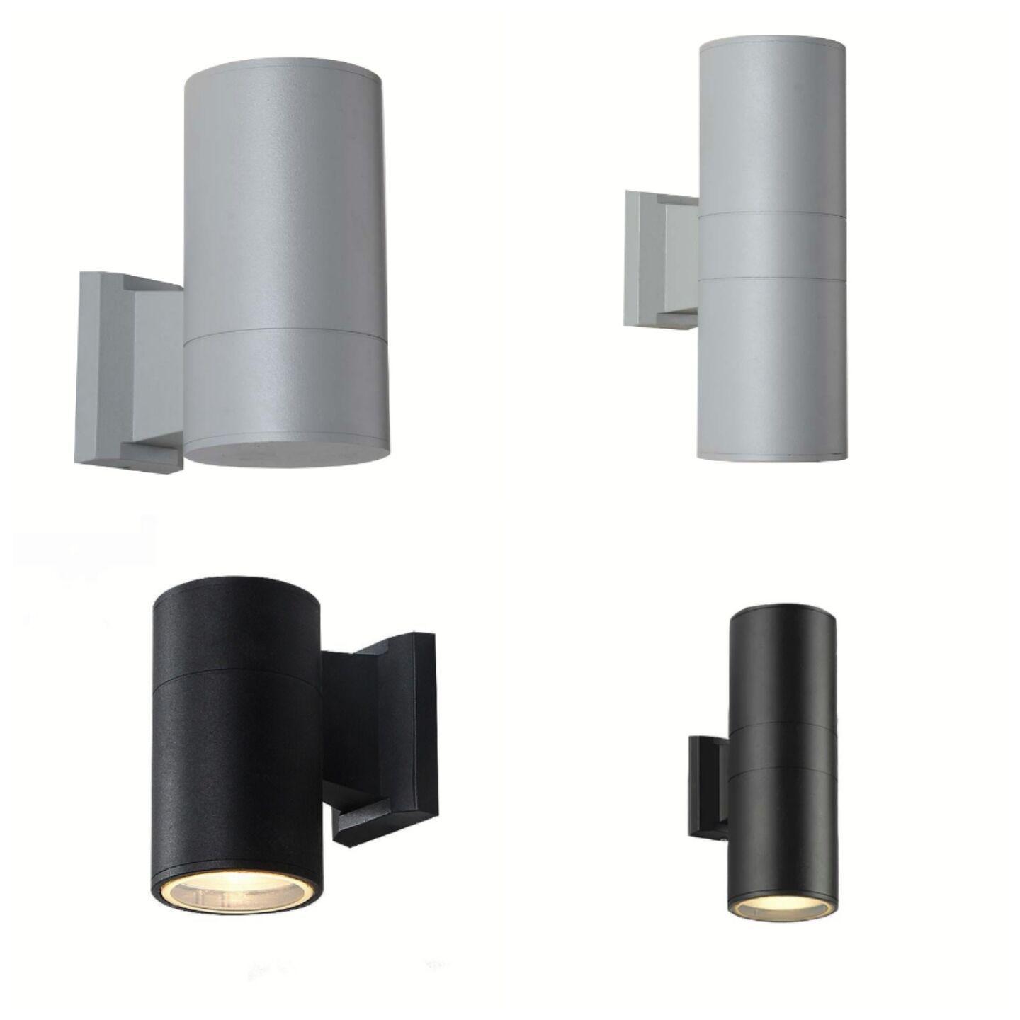 

E27 Наружный Алюминиевый Светодиодный Настенный Светильник, Водонепроницаемый Двух/Односторонний Круглый Прожектор Diameter 65mm, H160mm, Single Head