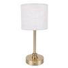 Cordless Fabric Table Lamp USB Rechargeable Bedside Table Lamp for Bedroom Touch Control Iron Aluminum Alloy