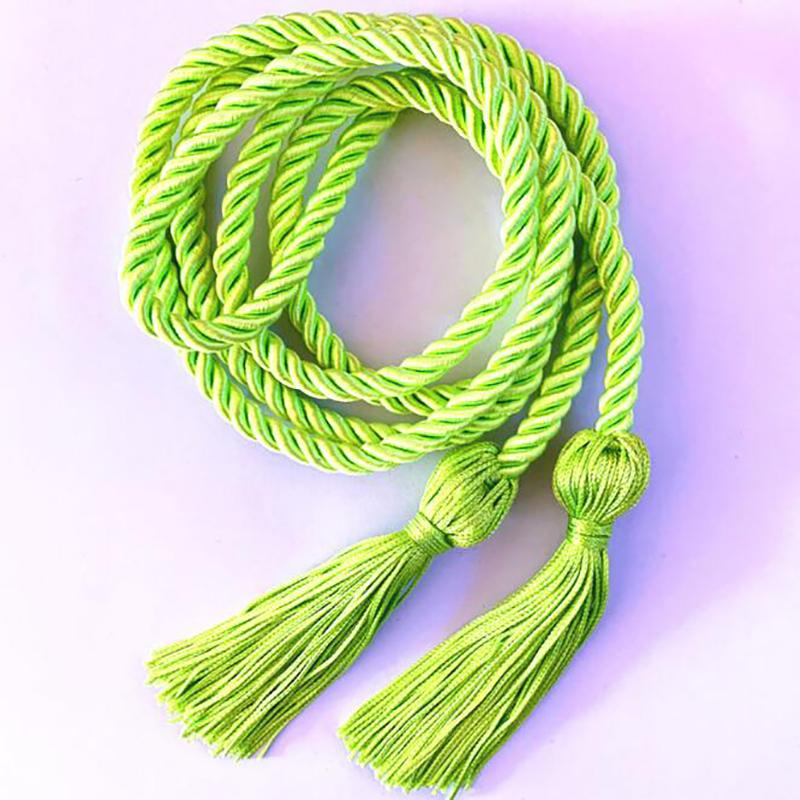 1pc Graduation Honor Cords Craft Braided Tassels Drawstring Rope Polyester Yarn Honor Cord for Graduation Students Bachelor Gown