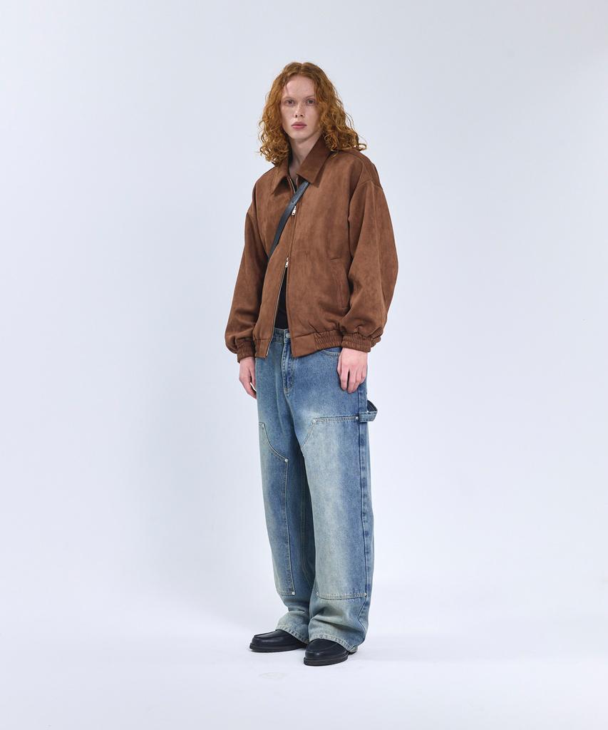 Standarderror 87-Stan009 [Renewal] Standard Blouson Suede Jacket Red Brown (C Type)