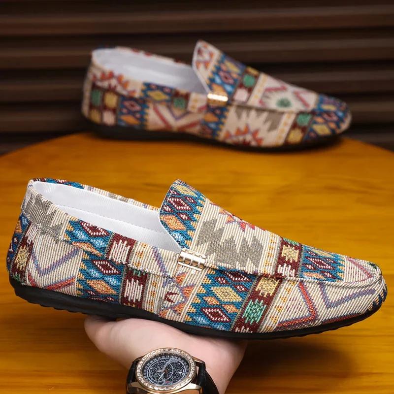 Summer Outdoor Men's Casual Shoes Breathable Man Loafers Lazy Shoes Comfortable Walking Sneakers Non-slip Flats Driving Shoes