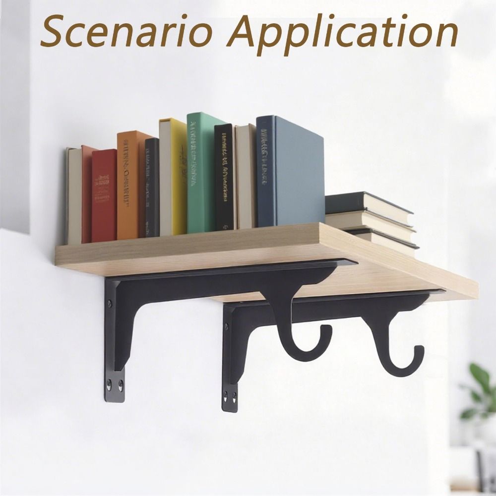 Sturdy Triangle Wall Mount Hanger Hook Holder Triangle Hook Bracket Metal Bracket  Patio