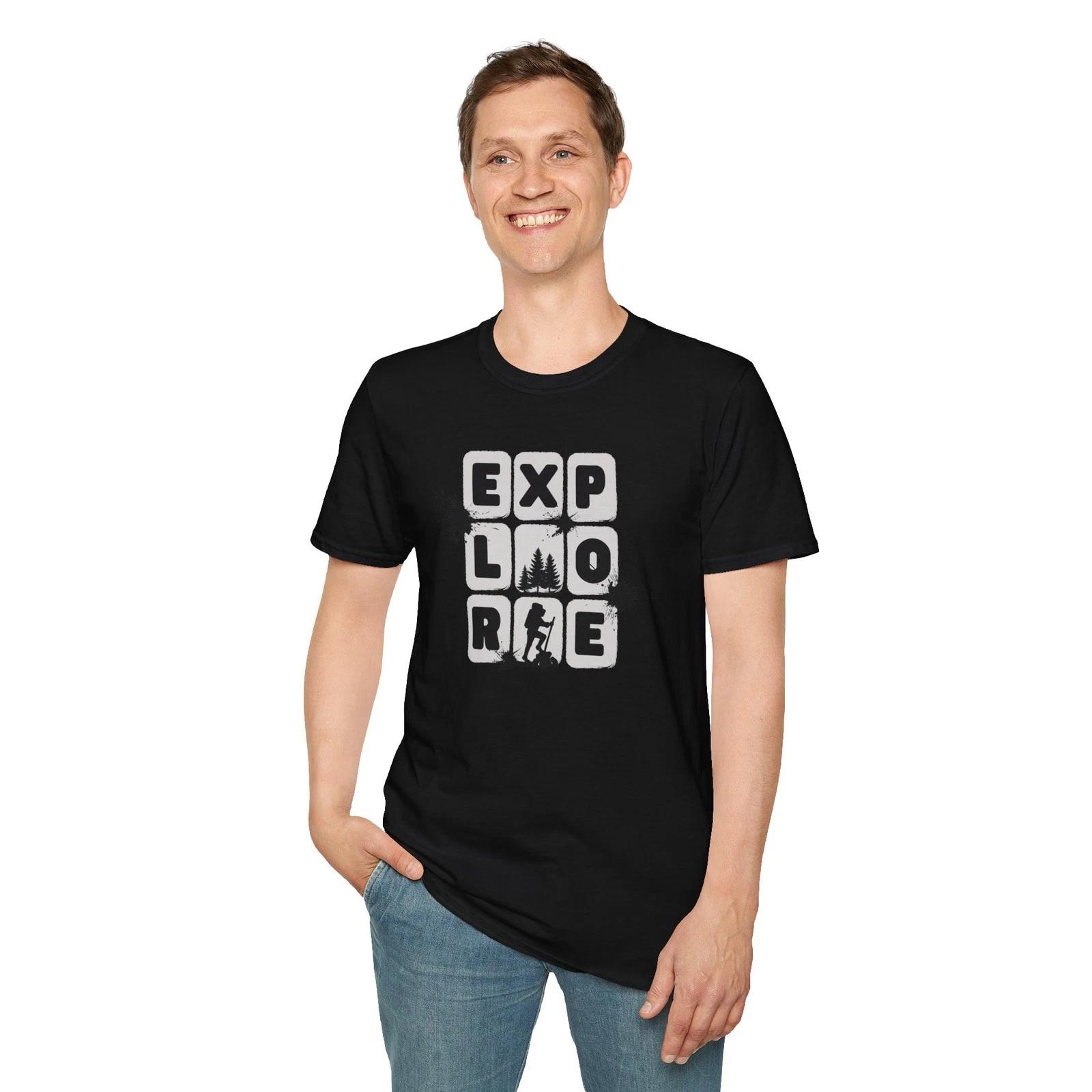 Adventure Awaits Unisex Softstyle T-Shirt, Travel Tee, Explorer Shirt 2XL