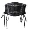 Damen Weiter Schnürkorsett Rüschen Taille Gürtel Formwäsche Bühne Tanzaufführungen Schnür Taille Gürtel Korsett Schwarz 77cm