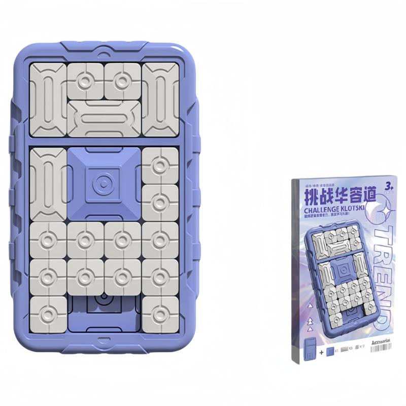Huarong Road Puzzle Board Game Logical Thinking Interactive Toy 500+ Leveled Up Super Slide Game Kid Birthday Gift