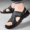 Sandalias de hombre con suela gruesa para playa en verano, zapatillas modernas y frescas para hombre.