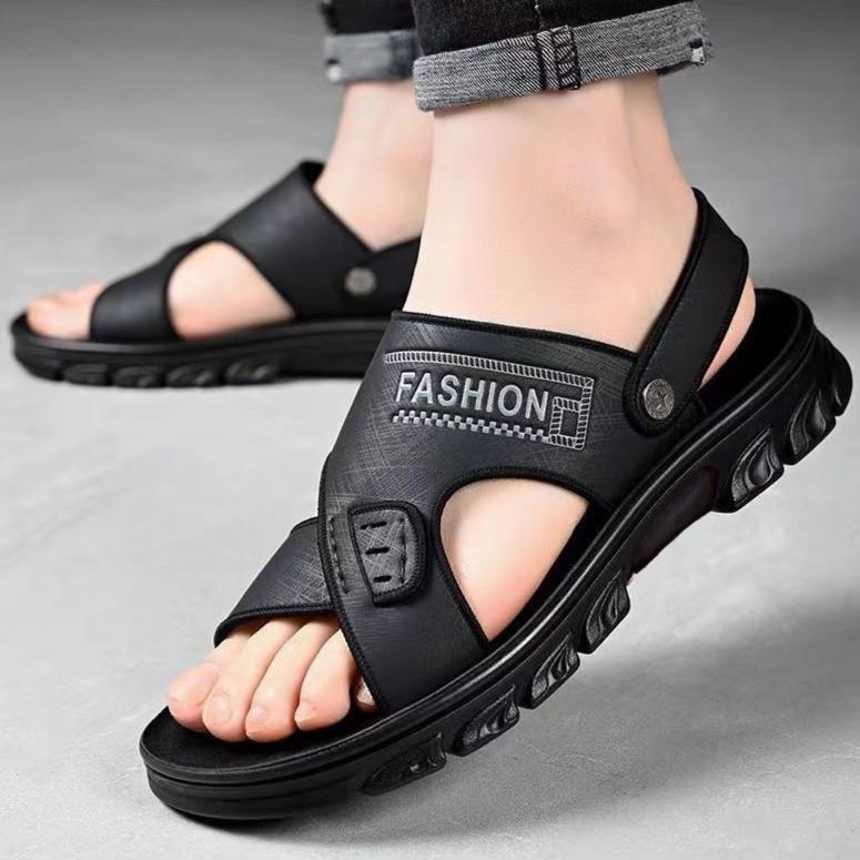 

Мужские сандалии на толстой подошве для пляжа летом модные классные тапочки для мужчин 47