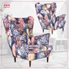 ARI PRINT Scandinavian Family Furniture Wing Chair Peonies Flowers Grandma