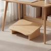 Wooden Footrest Stool Ergonomic with Slanted Support Legs Modern Under Desk Foot Rest for