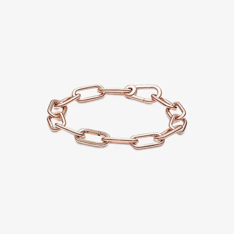 

925 Sterling Silver Classic Fashion Pearl Link Bracelet High End Jewelry Gift for Mother s Day 21cm