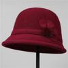 Mom Hat Lady New Autumn and Winter Foreign Style Grandma Bucket Hat Winter Models In the Elderly Old Lady Warm Hat