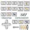 New Fashion Eid Al-Adha Series Sheep Cow Module Italian Links Charm Fit 9mm Stainless Steel Modular Bracelet Jewelry Making Gift