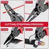 Multifunctional Pliers Set 5 in 1 Combination Interchangeable Pliers Kit for Cutting Stripping Crimping Edge Cruising