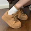 Fashion New Arrival 2025 Lace Up High on Platform Woman Footwear Designer Luxury Light Daily Routine Fashion 39 Casual Shoes for Women