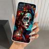 Catrina Beautiful Rose Girl Skull Phone Case for Samsung Galaxy A52 A42 A32 A22 A12 A02S A72 A51 A50S A41 A31 A21S A71 A40 A30S