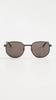 Bottega Veneta BV1160SA Sunglasses, Unisex, 001, Black/Gray