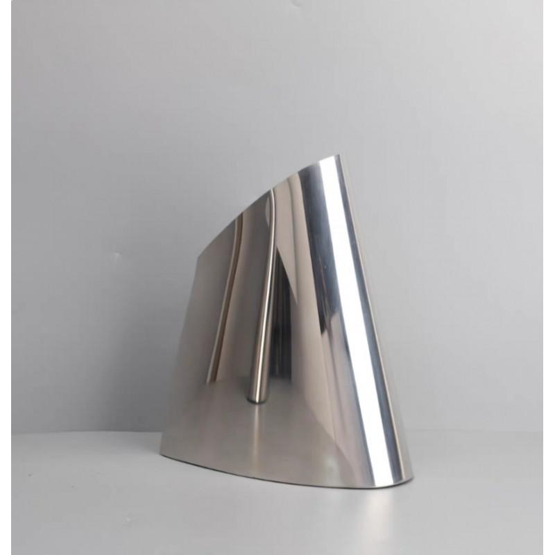 Stainless Steel Cone-Shaped Flower Vase Decor Living Room Coffee Table Modern Minimalist Home Office Hotel