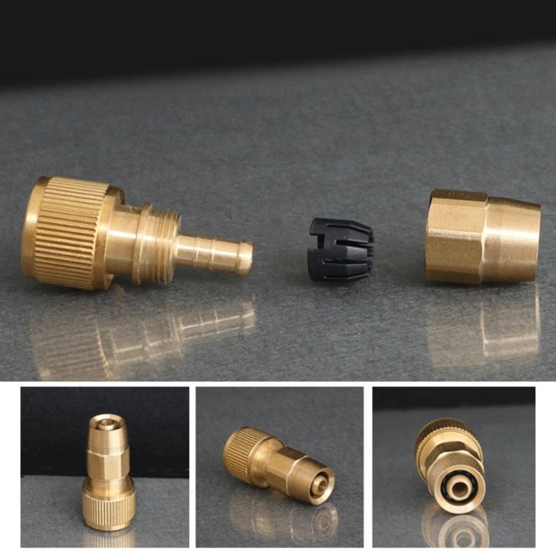 Connettore Telescopico in Ottone da 3/8 di Pollice Connettori per Tubi dell'Acqua Espandibili Retrattili Raccordi di Collegamento per Lavaggio Auto