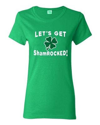 Mädels, lasst uns ROCKEN! (oder: lasst uns den ST. PATRICK'S DAY rocken!) Kleeblatt St. St. Patrick's Day Lustiges DT T-Shirt Tee Unisex T-Shirt