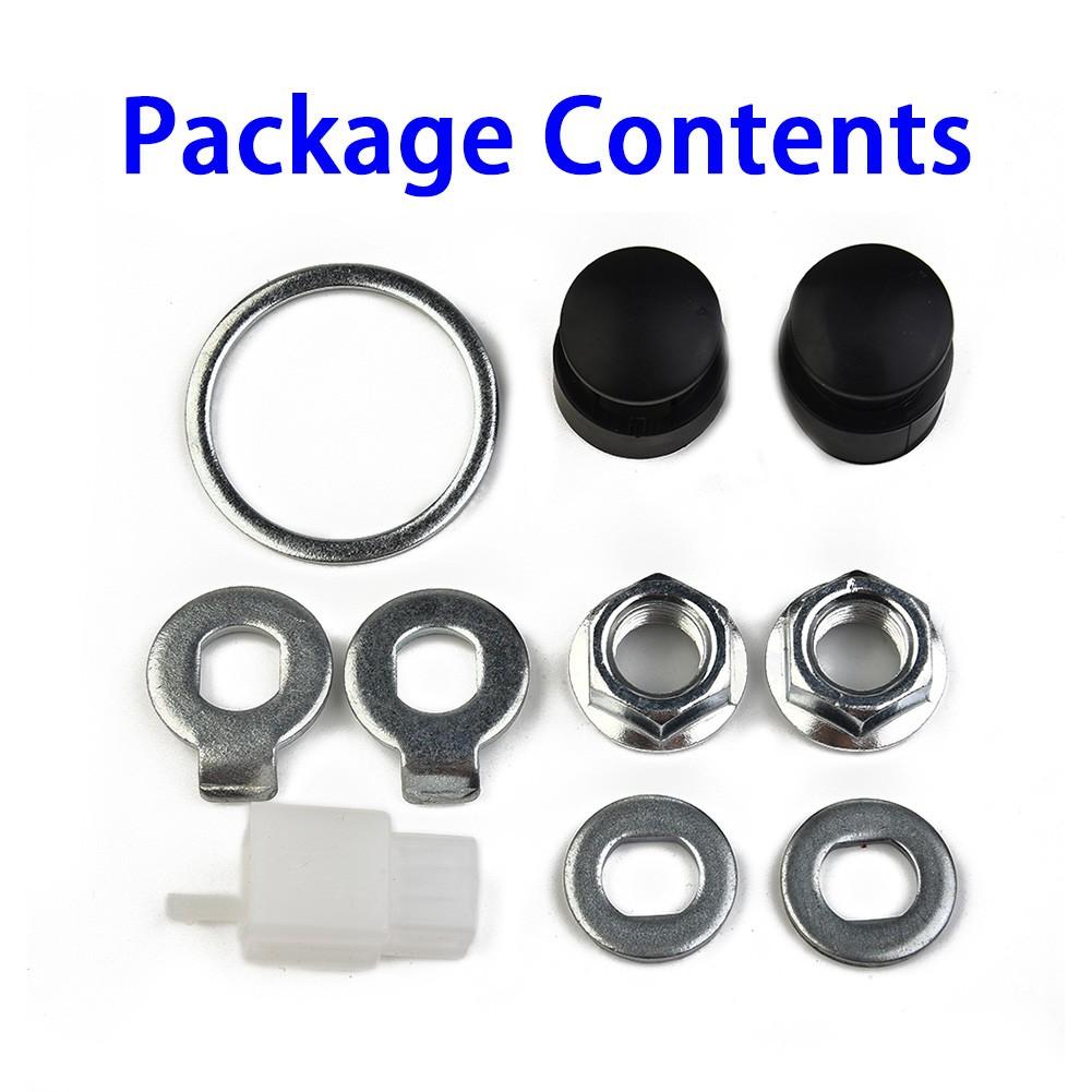 

Lock Nut Nut Kit E Bike Lock Washer /spacer/ Nut Cover M12/M14 M12