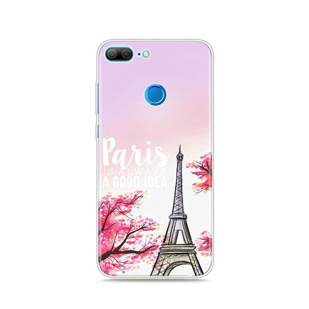 Paris Eiffel Tower Travel Silicone Cover For Honor 20 20S 20E 8 8A Prime 8X MAX 8C 8S 7A 7C 7S Pro Phone Case