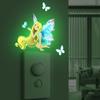 Mermaid Fairy Glow-In-The-Dark Switch Stickers Bedroom Living Room Room Switch Decorative Wall Stickers