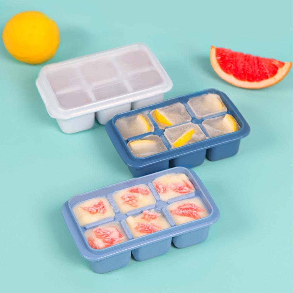 Convenient Ice Cube Tray with 6 Compartments Perfect for Large Gatherings