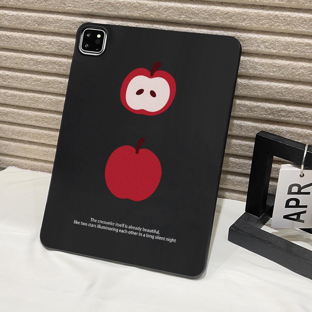 Black edge two apples for Apple iPad 11-inch protective case Xiaomi Pad 6 soft case Samsung Tab S7