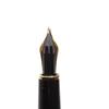 Great MONTBLANC fountain pen Meisterstck Classic white star Black gold 14K mens Used