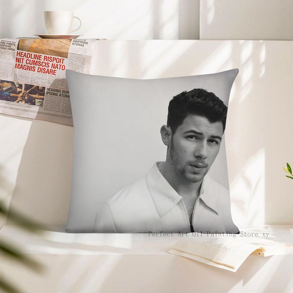 Band J-JONAS B-BROTHERS Pillow Case Square Pillow Cushion Cover Bedroom Sofa Room Decoration Casual Pillow Cover