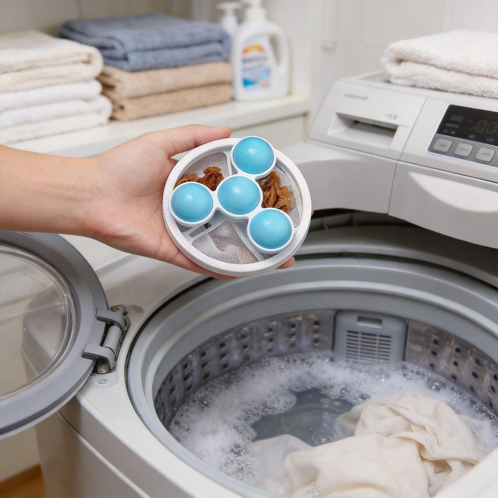 Laundry Ball With Polyester Material For Deep Cleaning And Hair Removal For Home Use