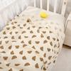 Breathable Gauze Baby Swaddle Blanket Double-Layered Baby Quilt Newborn Wrap Blanket  For Newborn