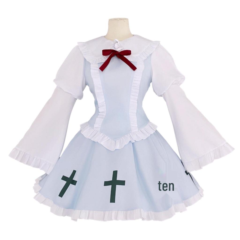 Shugo Chara Tsukiyomi Utau Mint Blue Gothic Lolita Dress Cosplay Costume