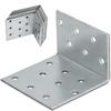 Carpenter's Square Steel Construction Connector 40 X 60 X 60 MM Set of 12 PCS