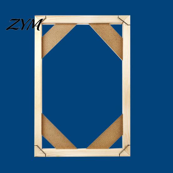 Decorative Wood Strips Painting Frame, Easy to Install Wooden DIY Self Assembly Kit, Stretcher Frame Display Holder for Oil And Wall Art Stretched Bar