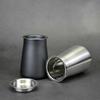 3 In 1 Coffee Powder Filter Powder Cup Stainless Steel Coffee Powder Sifter with Lid Bean Grinder Powder Cup Coffee Brewing Tool