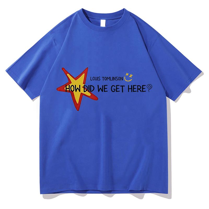 Louis Tomlinson How Die We Get Here Fans T-Shirts Geschenk Unisex Tour 2026 Shirt Herrenbekleidung Lässig Reine Baumwolle Streetwear Oberteile